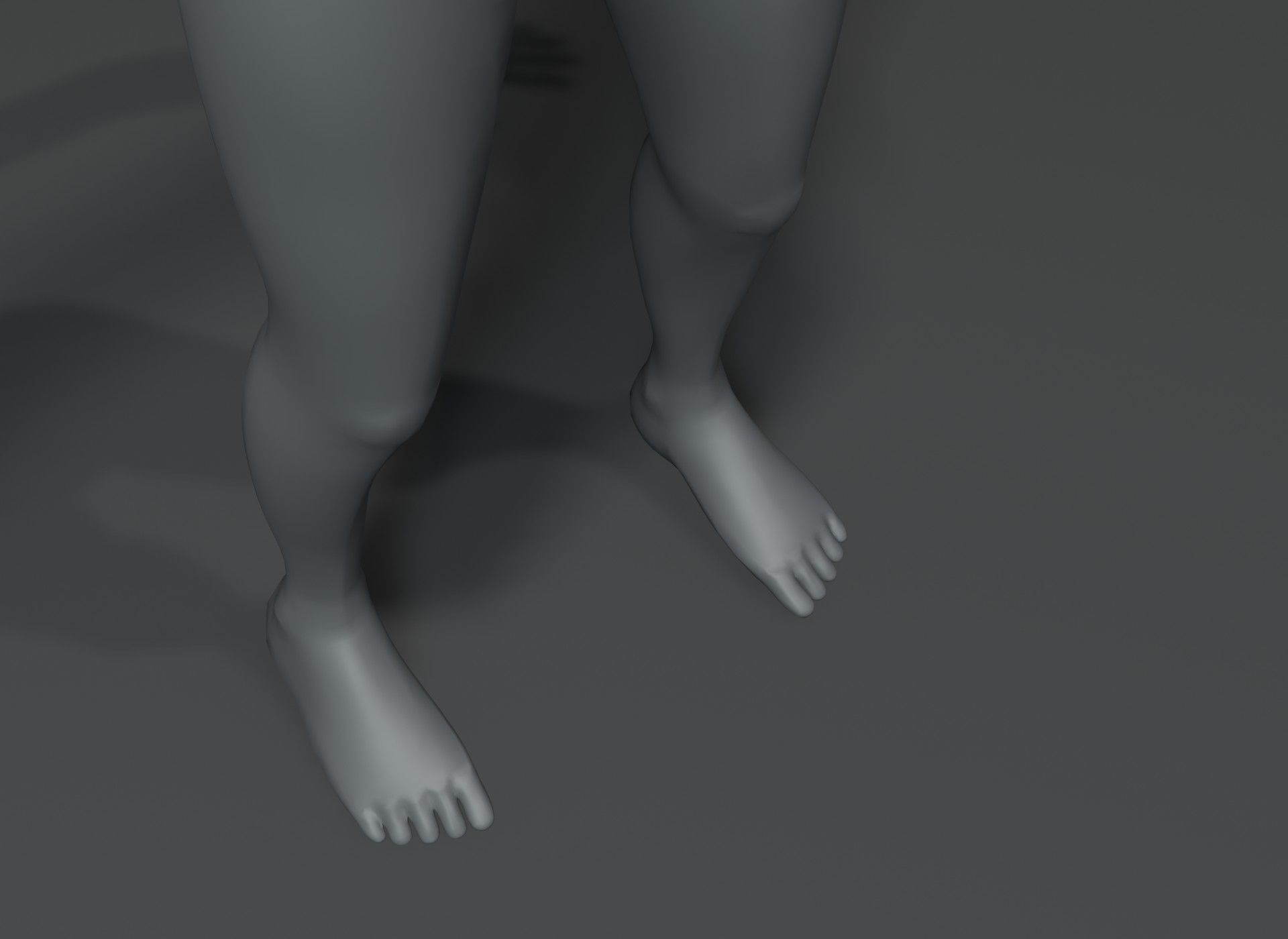 Human Body Base Mesh Animated Rigged 3D Model 20k Poly Low-poly 3D model_60