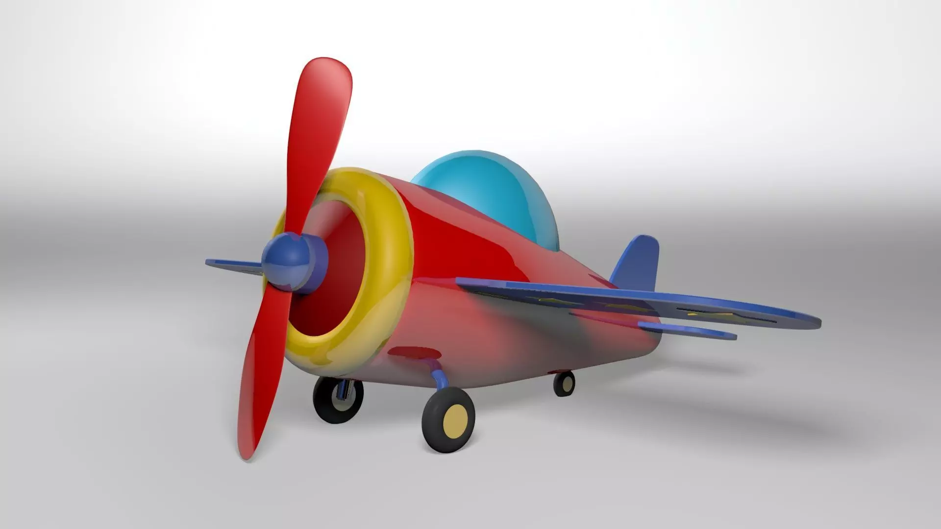 Toy Airplane  3D model_0