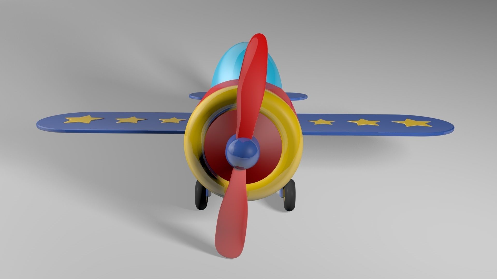 Toy Airplane  3D model_3
