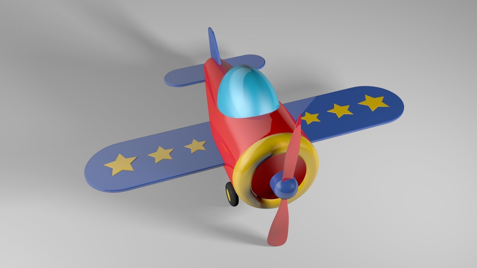 Toy Airplane  3D model_2