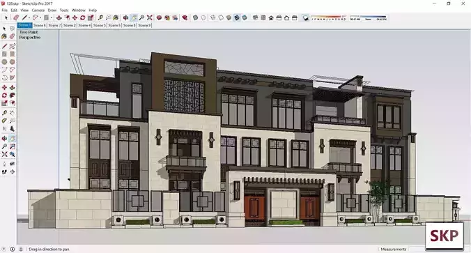 Sketchup Residential Complex 128 3D model
