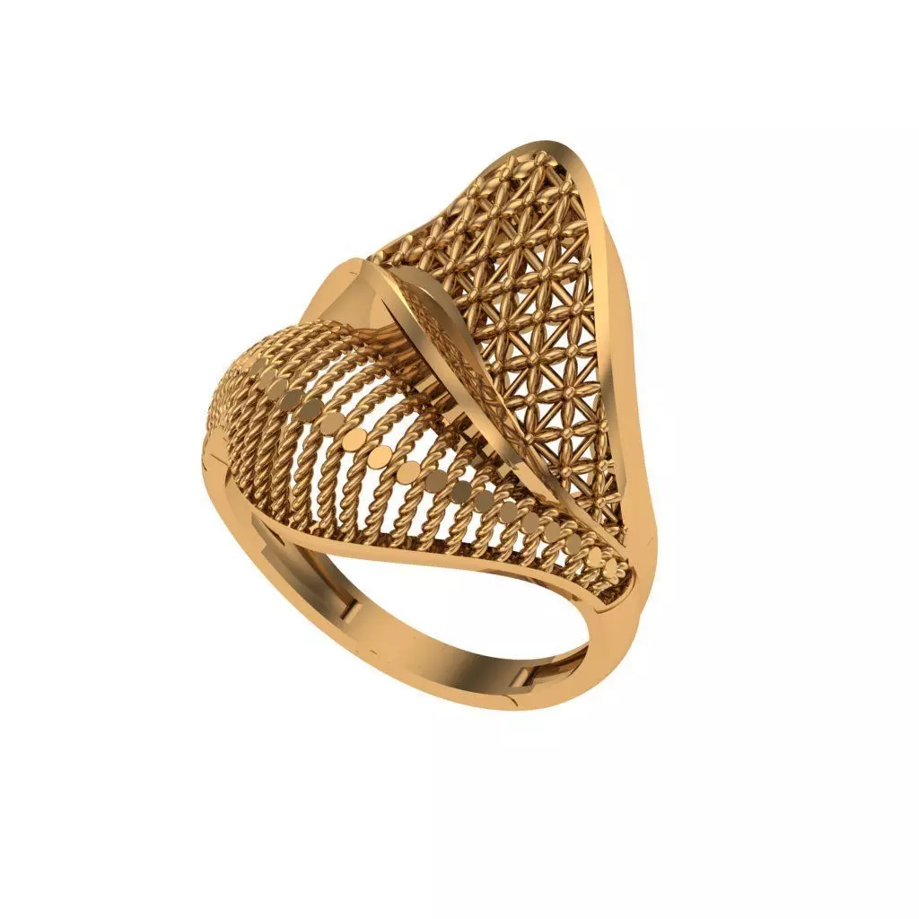 stoneless ring 01 3D print model_0