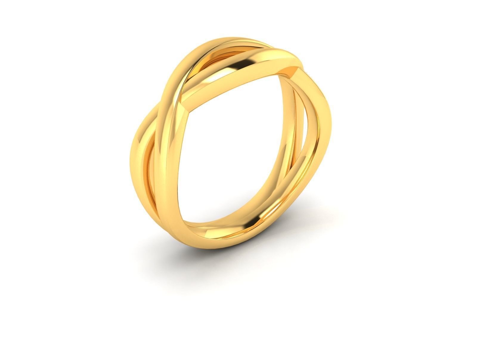 Solitaire Engagement Wedding Ring 3D print model_1