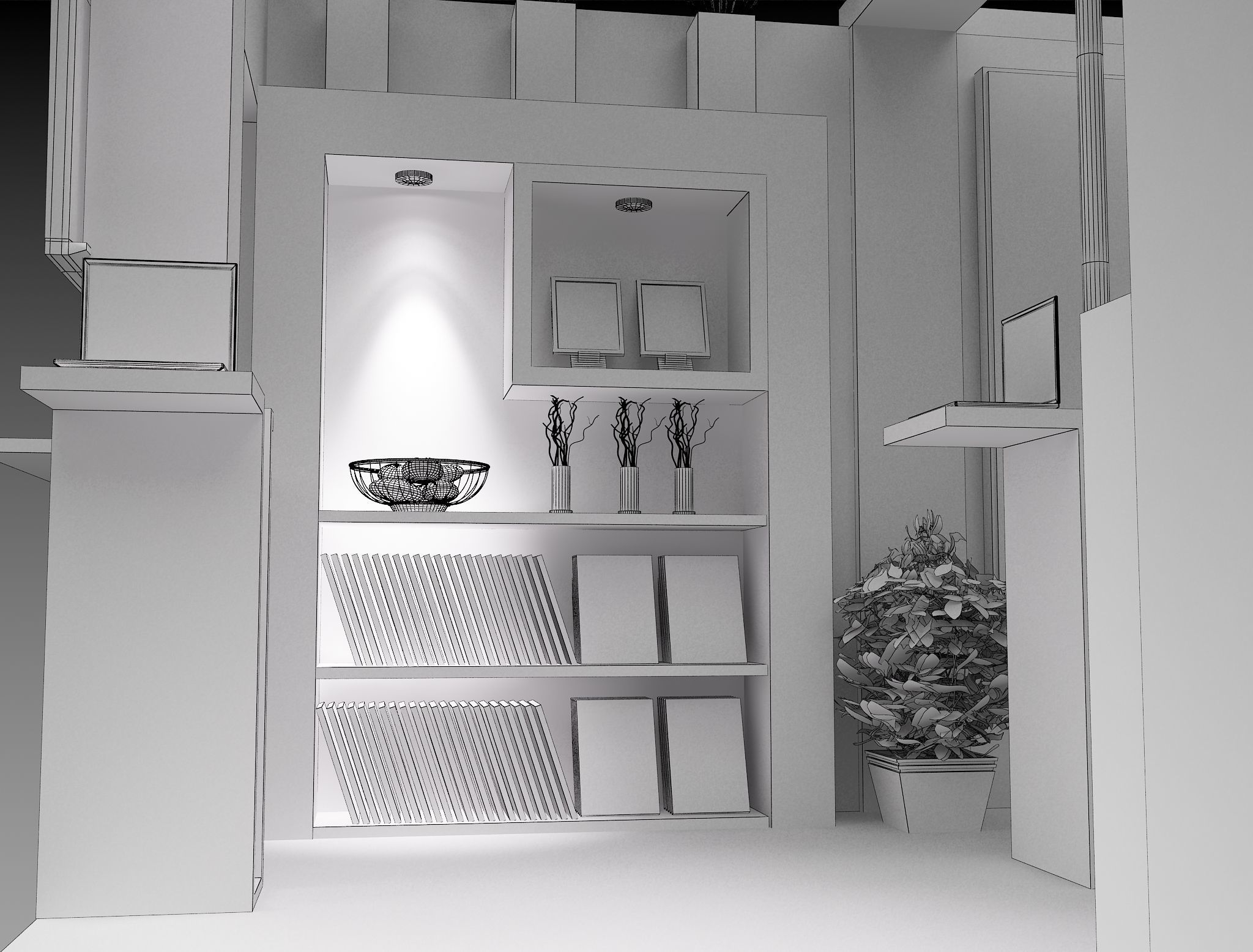 Booth Exhibition Stand a459a 3D model_7