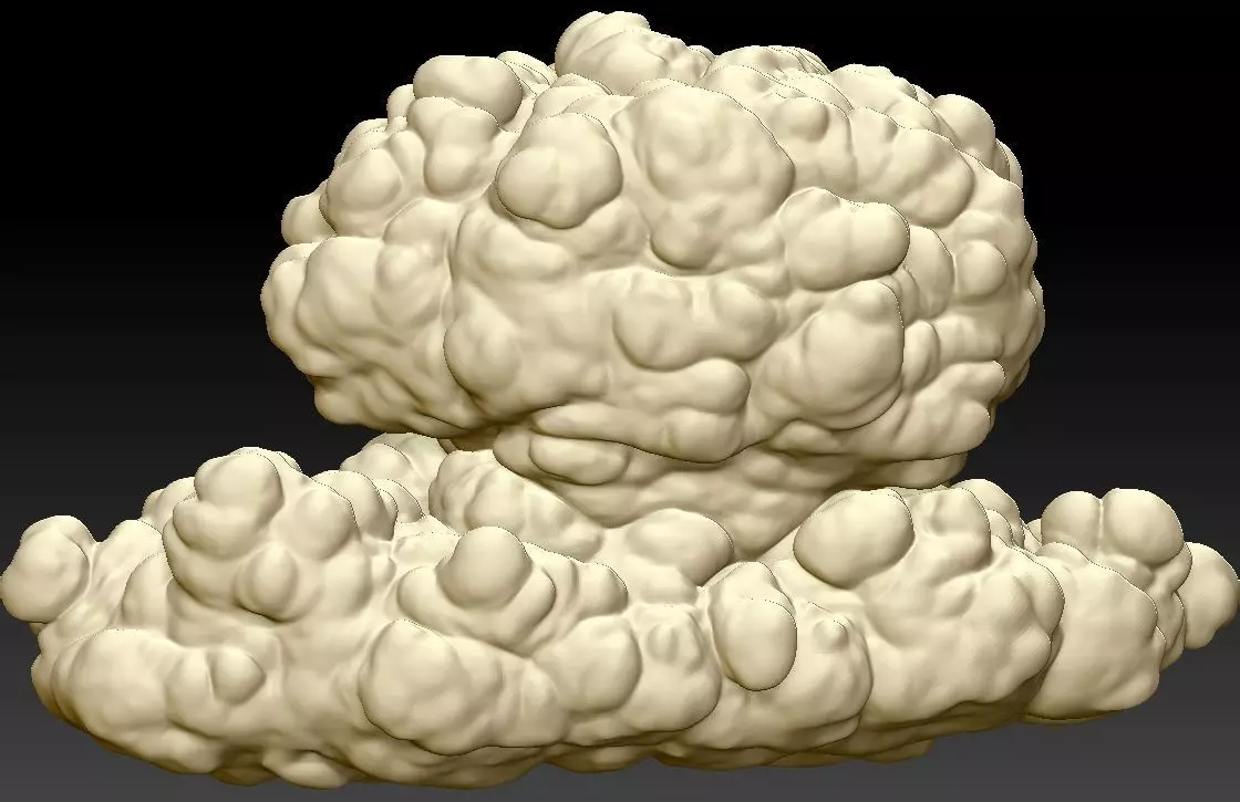 6 STORM CLOUDS FOR PRINTING 3D print model_0