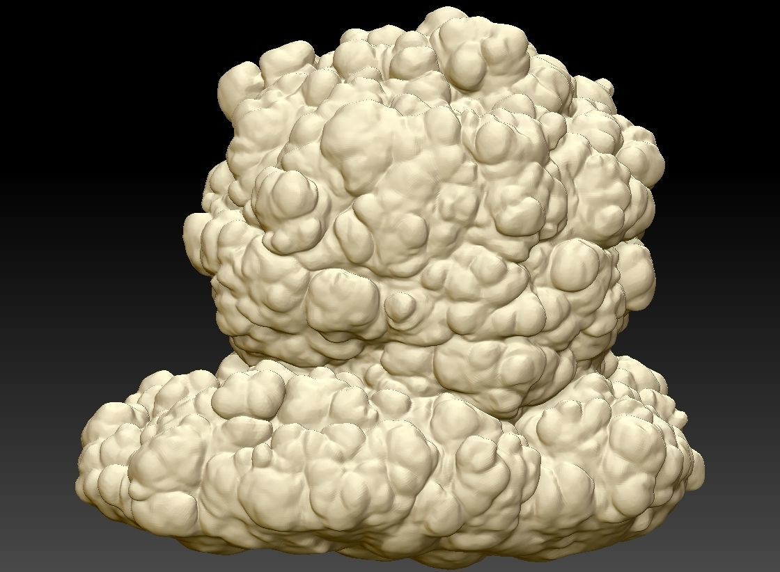 6 STORM CLOUDS FOR PRINTING 3D print model_3
