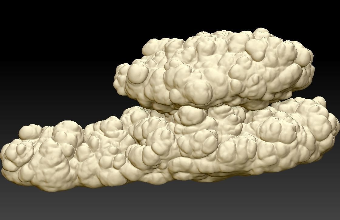 6 STORM CLOUDS FOR PRINTING 3D print model_4