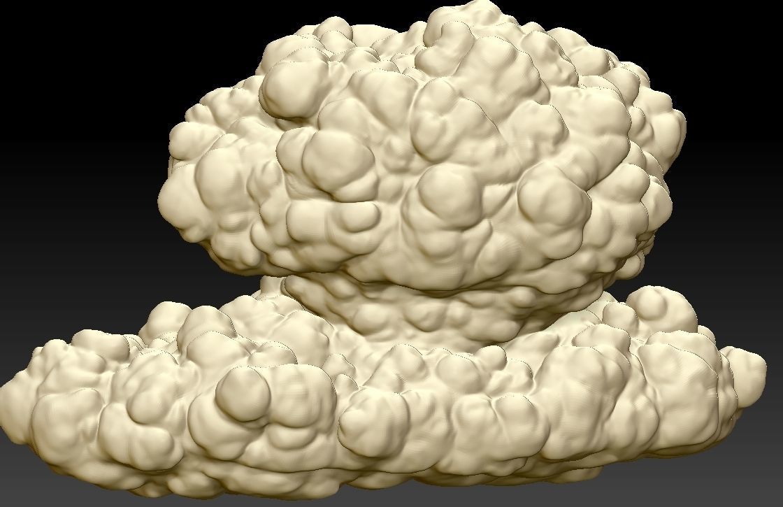 6 STORM CLOUDS FOR PRINTING 3D print model_2