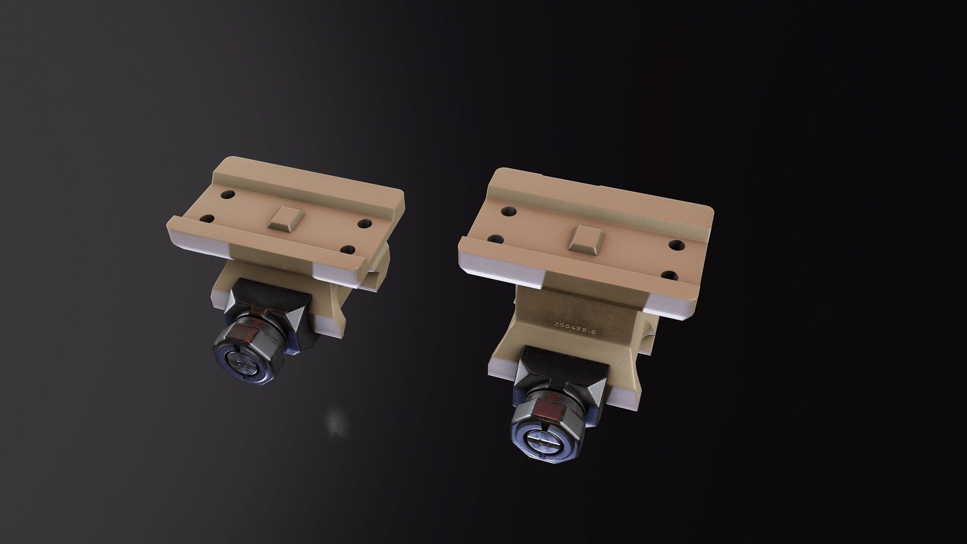 Super Precision T1 Mount Low-poly 3D model_4