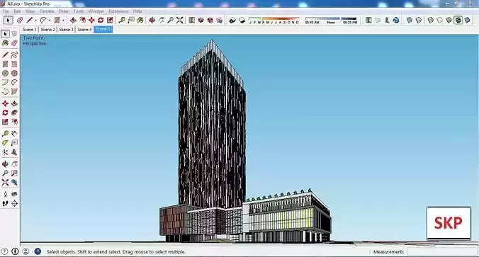 Sketchup Residential Complex A2 3D model