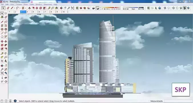 Sketchup Residential Complex A3 3D model