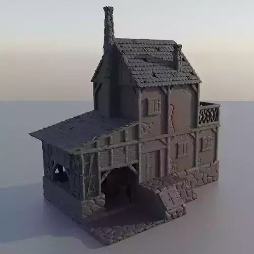 Old Blacksmith house Tabletop Terrain 25 mm