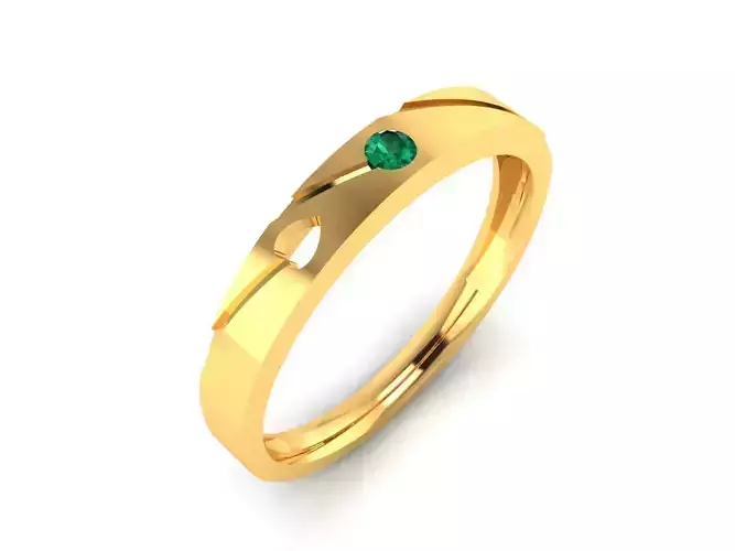 Solitaire Engagement Wedding Ring 3D print model