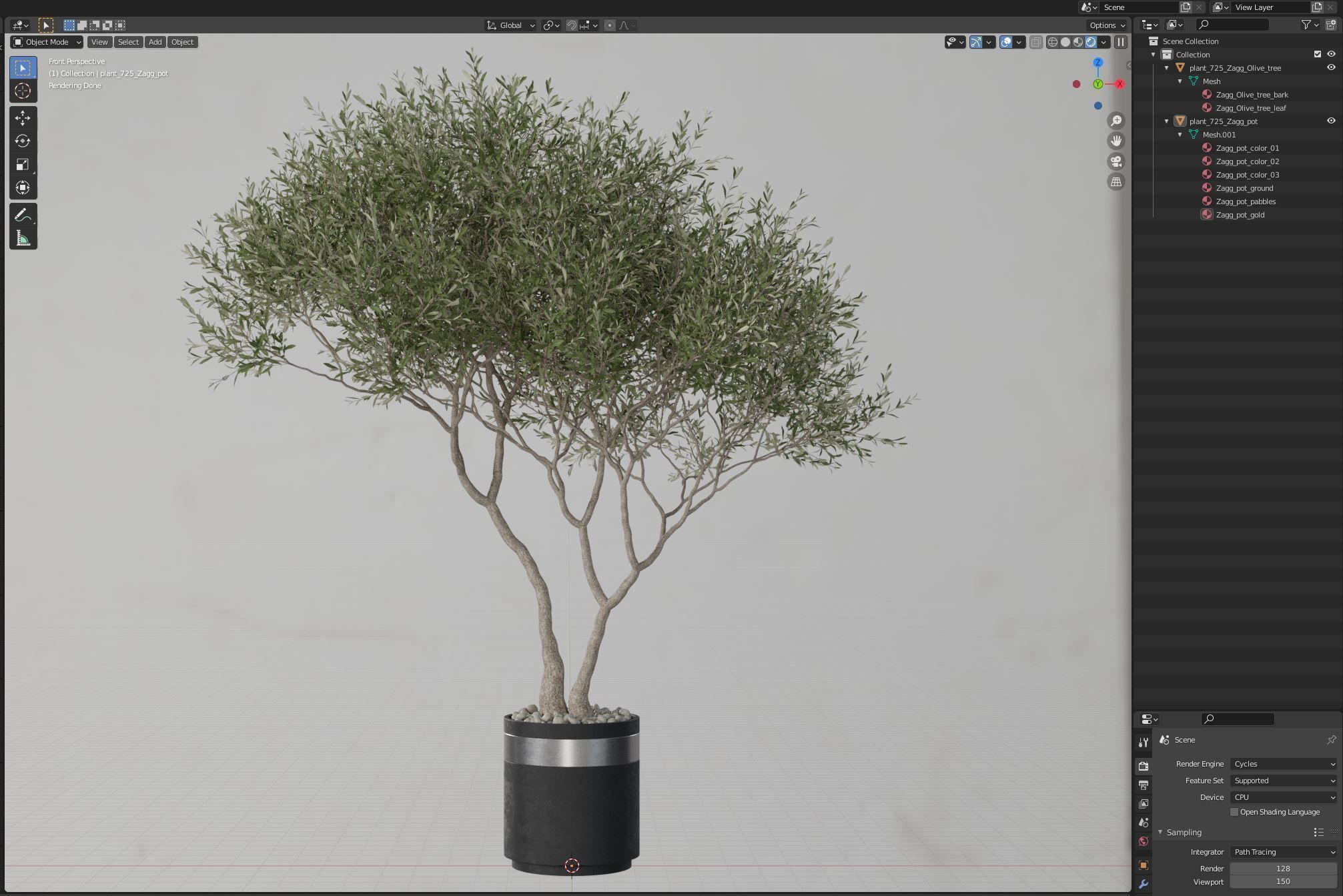 Plants collection 725 3D model_5