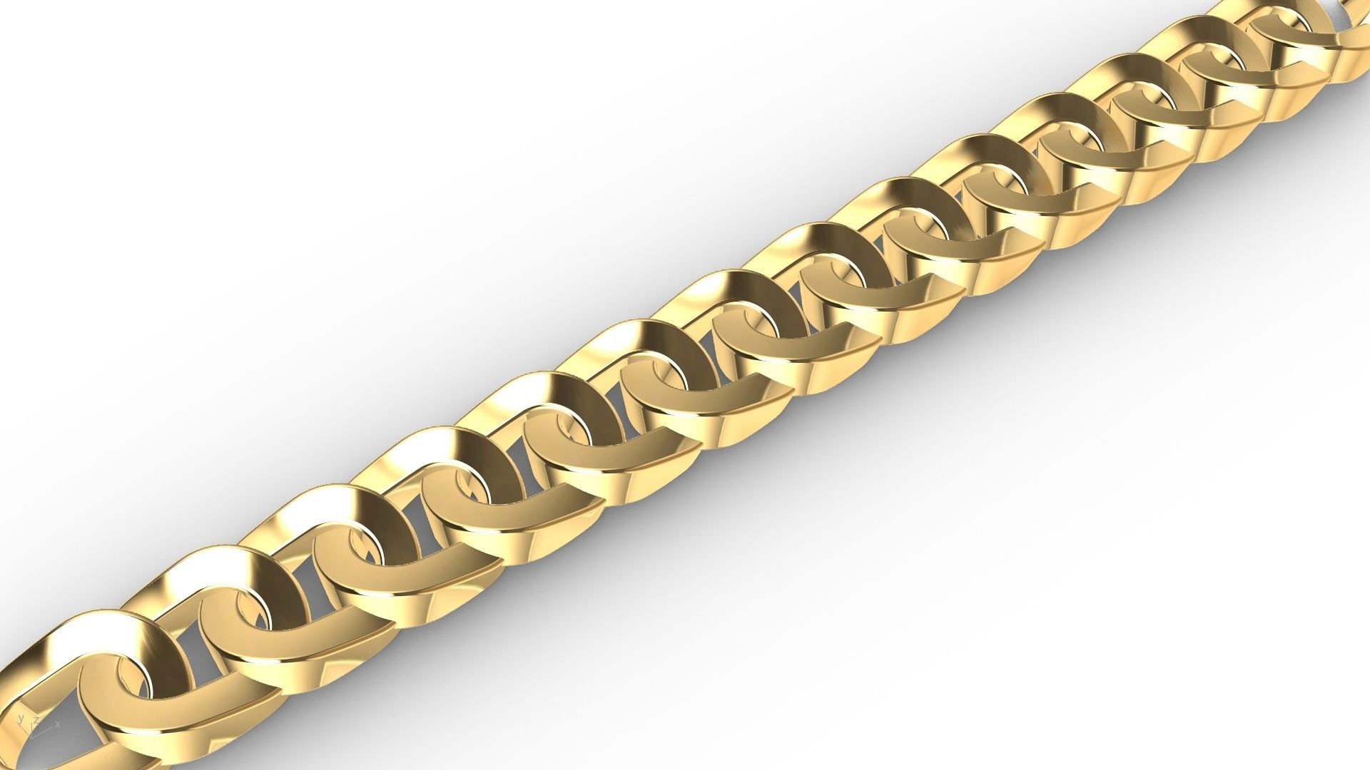 7 shapes cuban links stl verified  3D print model_80