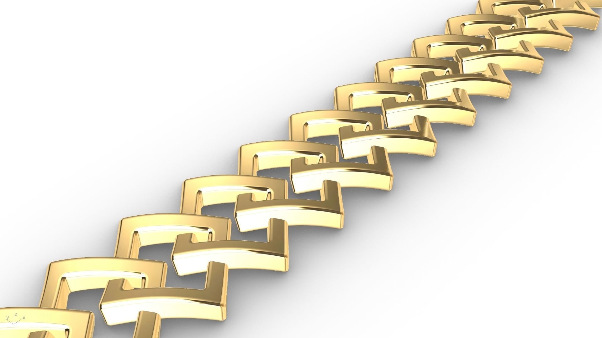 7 shapes cuban links stl verified  3D print model_44