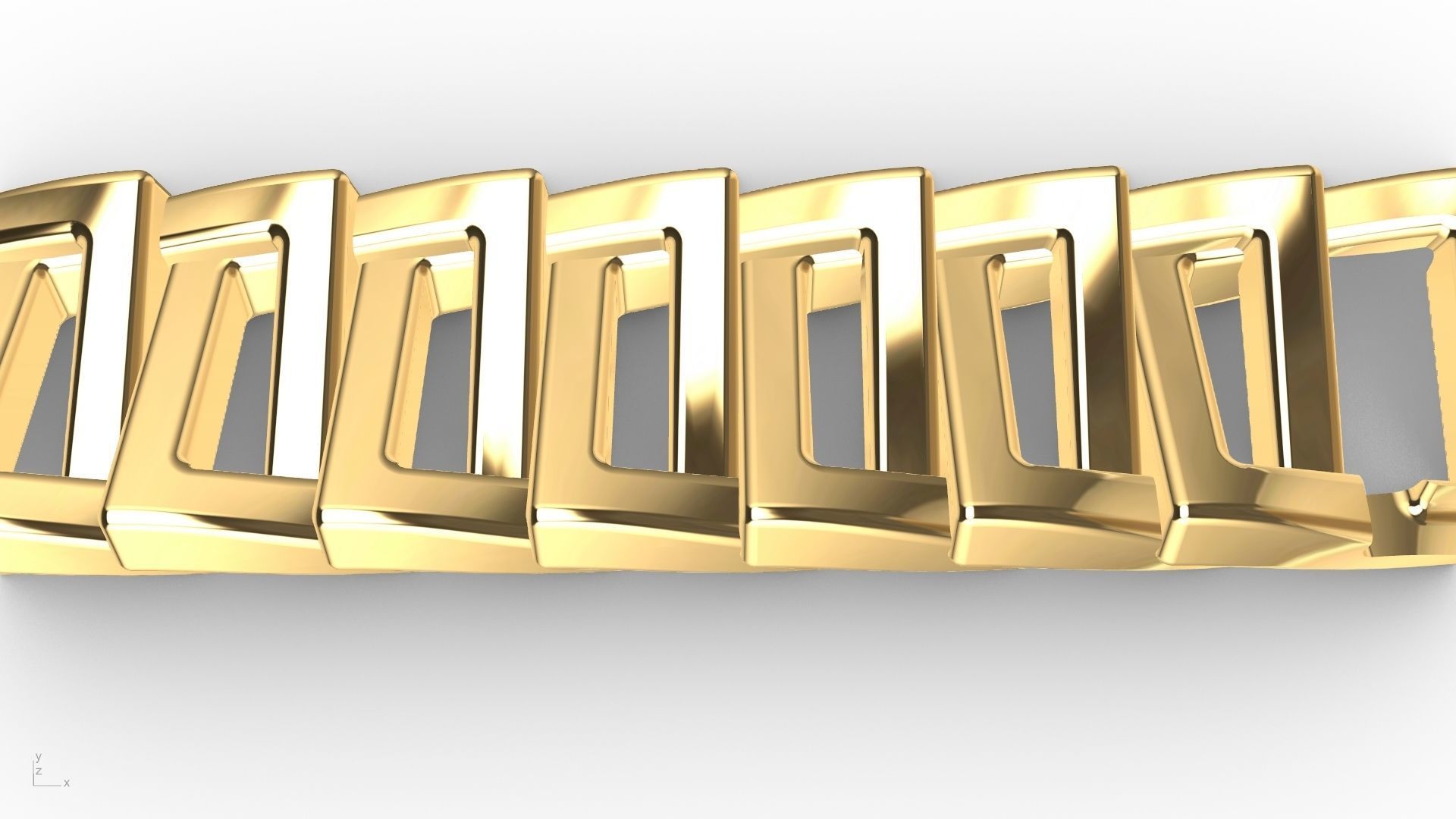 7 shapes cuban links stl verified  3D print model_20