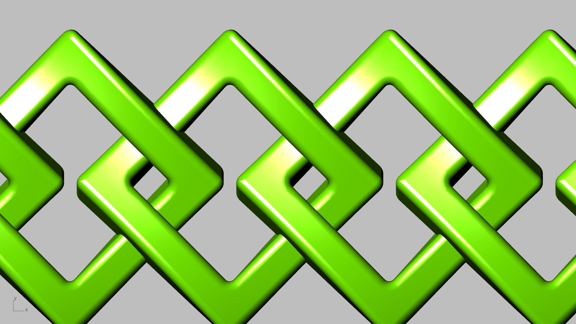 7 shapes cuban links stl verified  3D print model_35