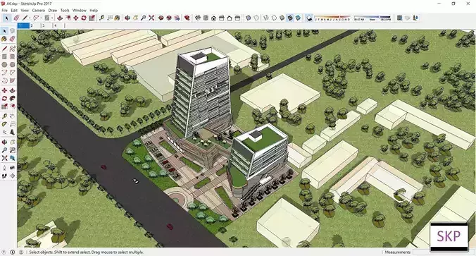 Sketchup Residential Complex A6 3D model