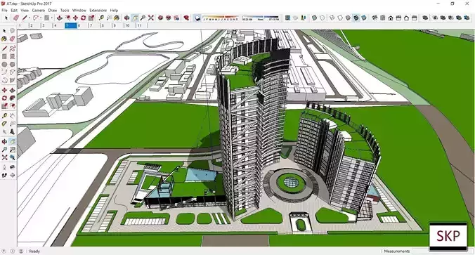 Sketchup Residential Complex A7 3D model