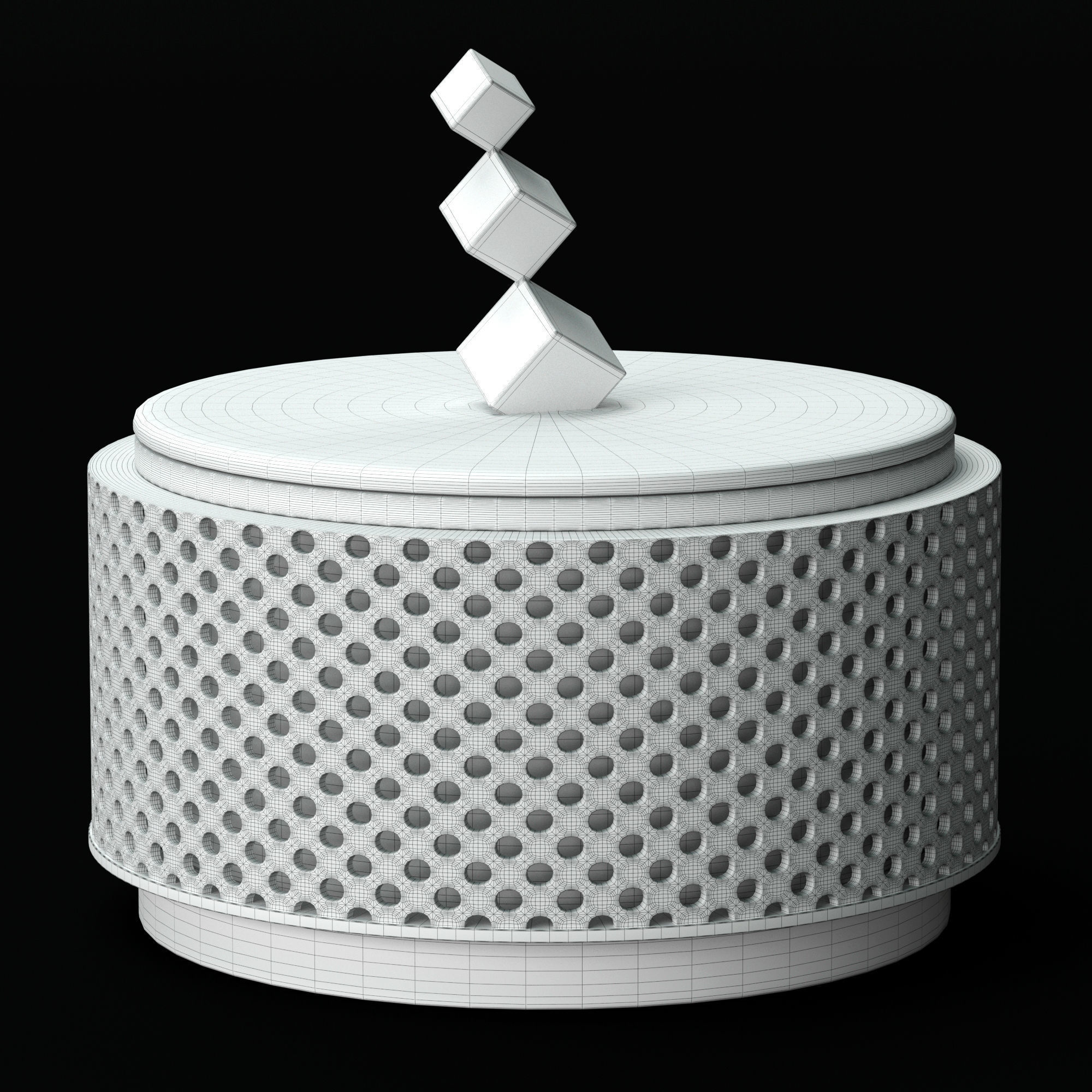 Liang and Eimil Shagreen Brass Jewelry Box 3D model_7