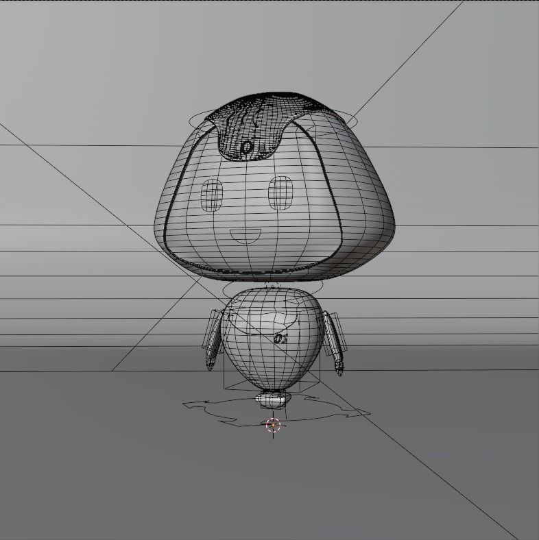 Robot Low-poly 3D model_2