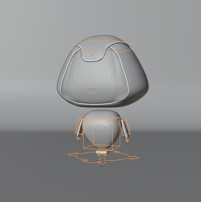Robot Low-poly 3D model_4