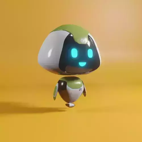 Robot Low-poly 3D model