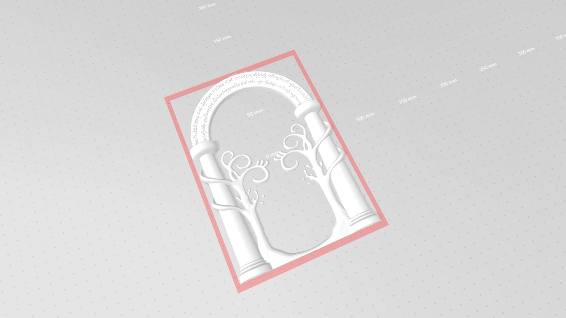 LOTR Door of Durin Bookholder - Book Holder STL 3D print model_12