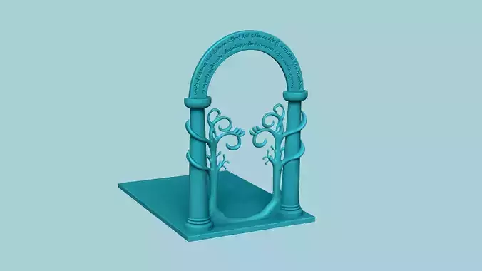 LOTR Door of Durin Bookholder - Book Holder STL