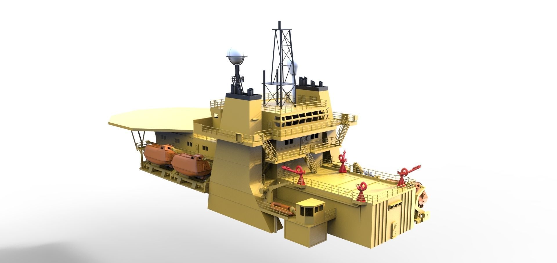 Deck construction Seaway Condor   ------     Seabex one 3D print model_2