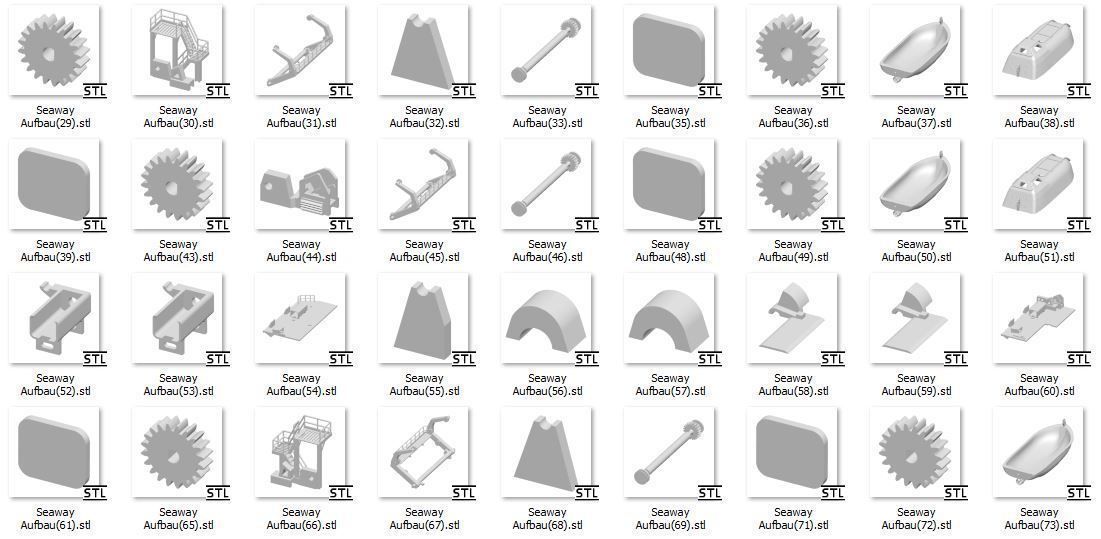 Deck construction Seaway Condor   ------     Seabex one 3D print model_9