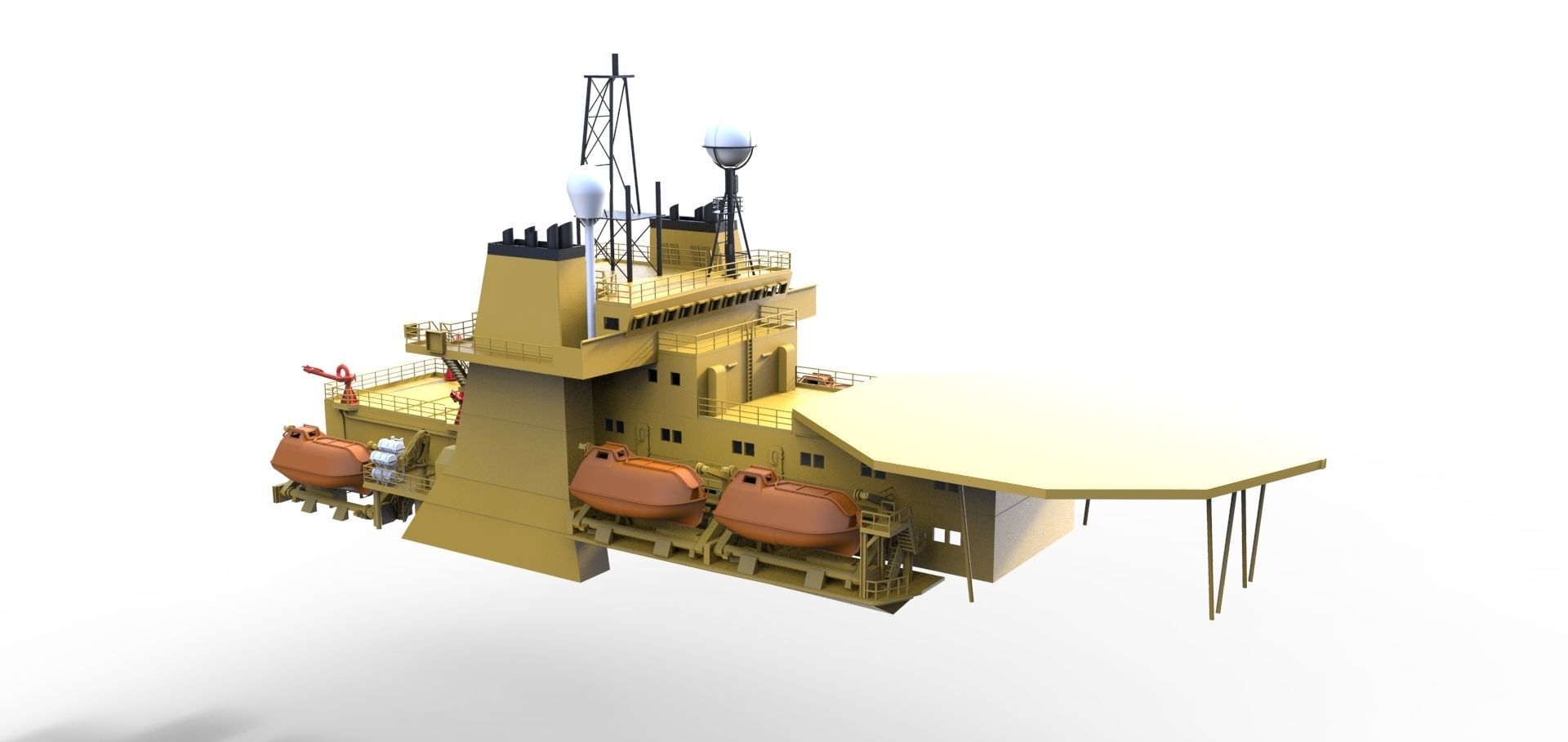 Deck construction Seaway Condor   ------     Seabex one 3D print model_7