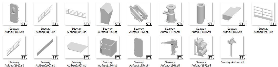 Deck construction Seaway Condor   ------     Seabex one 3D print model_13