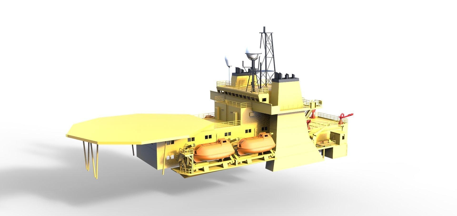 Deck construction Seaway Condor   ------     Seabex one 3D print model_3
