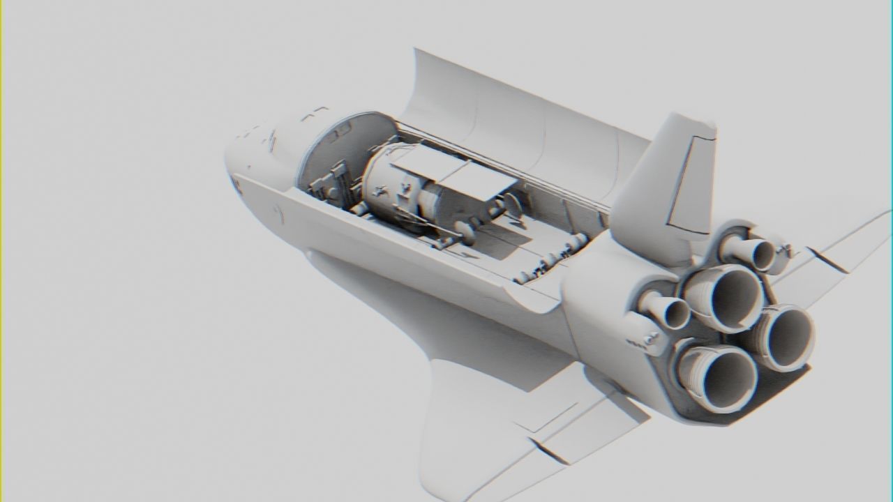 Space mission scene rigged astronaut 3D model_34