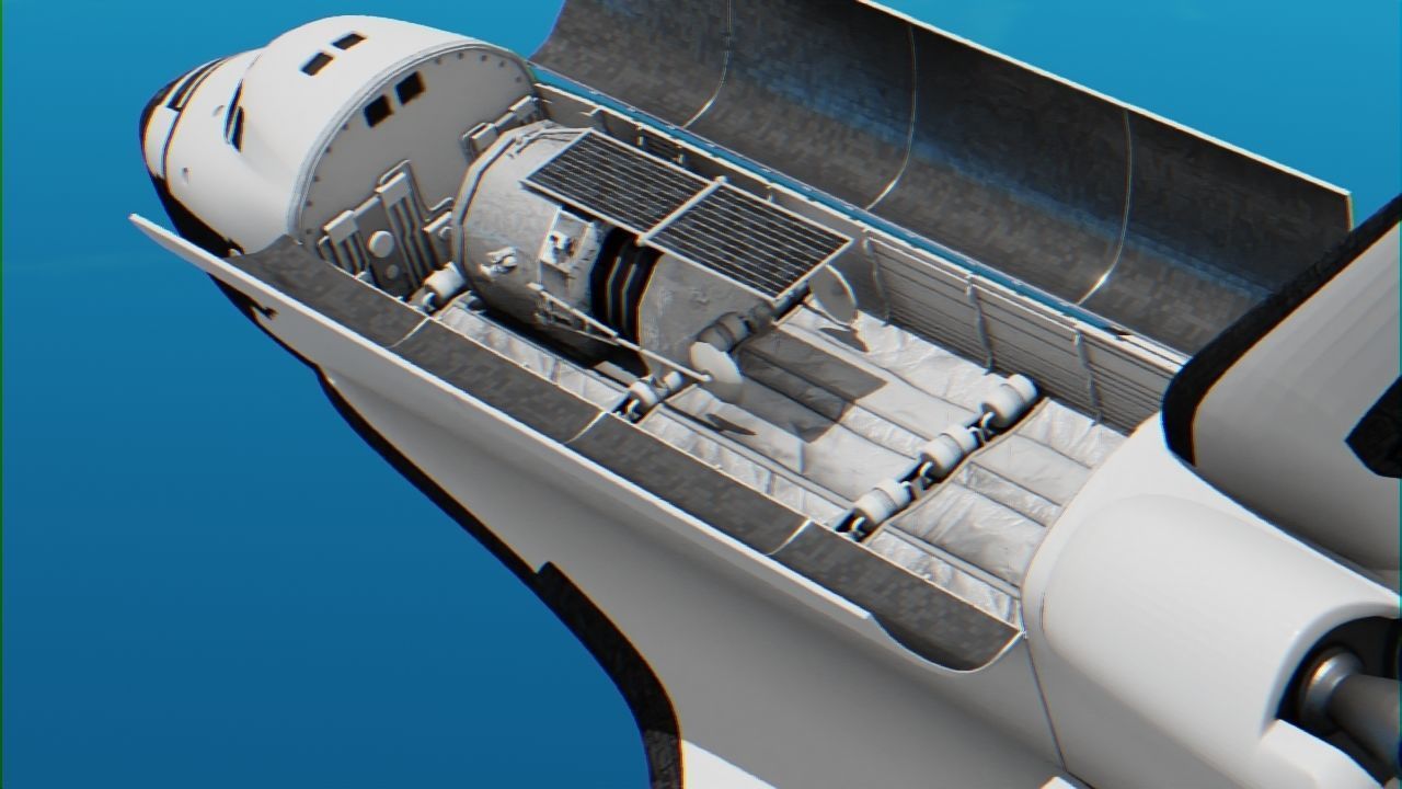 Space mission scene rigged astronaut 3D model_21