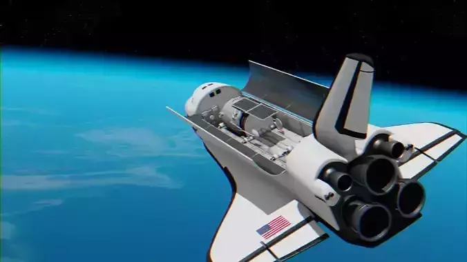 Space mission scene rigged astronaut 3D model Space mission scene rigged astronaut 3D model