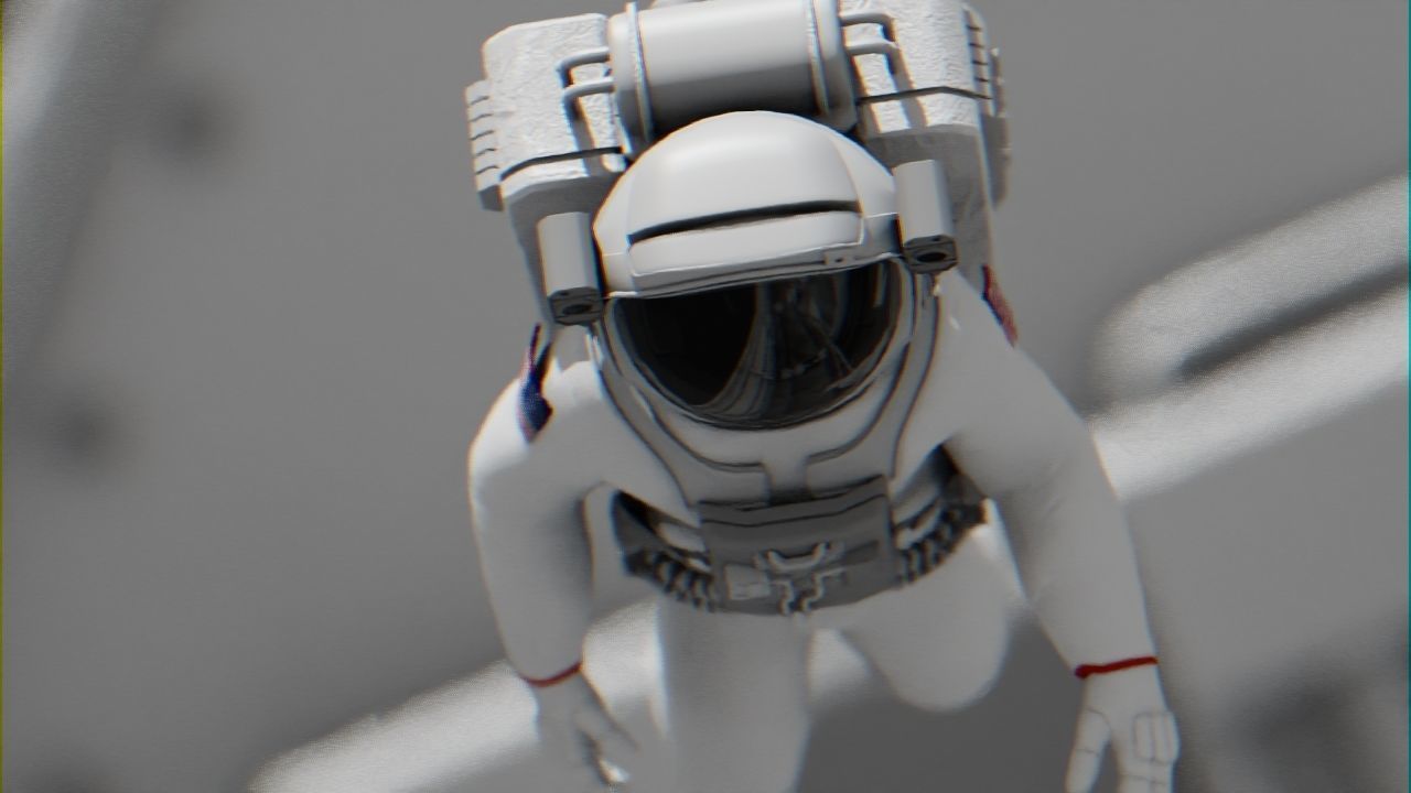 Space mission scene rigged astronaut 3D model_26