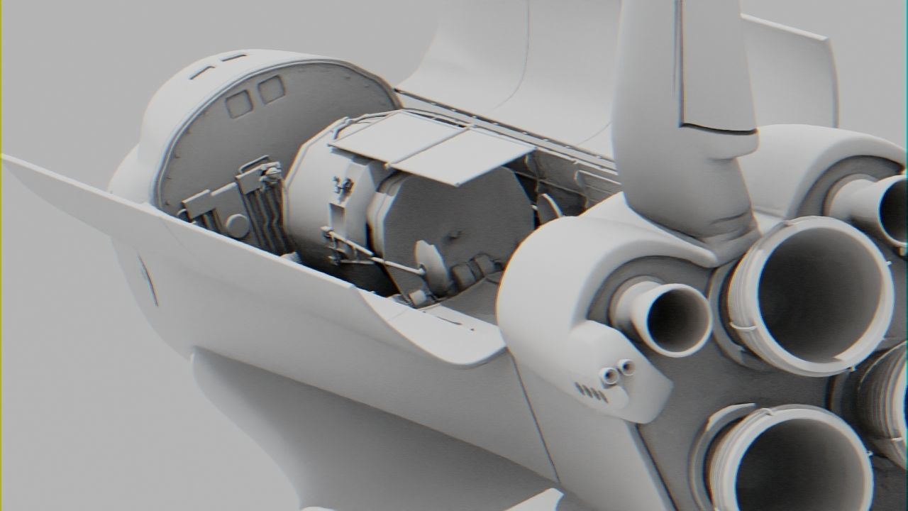 Space mission scene rigged astronaut 3D model_38