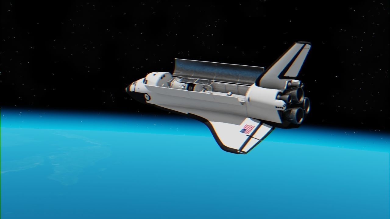 Space mission scene rigged astronaut 3D model_15