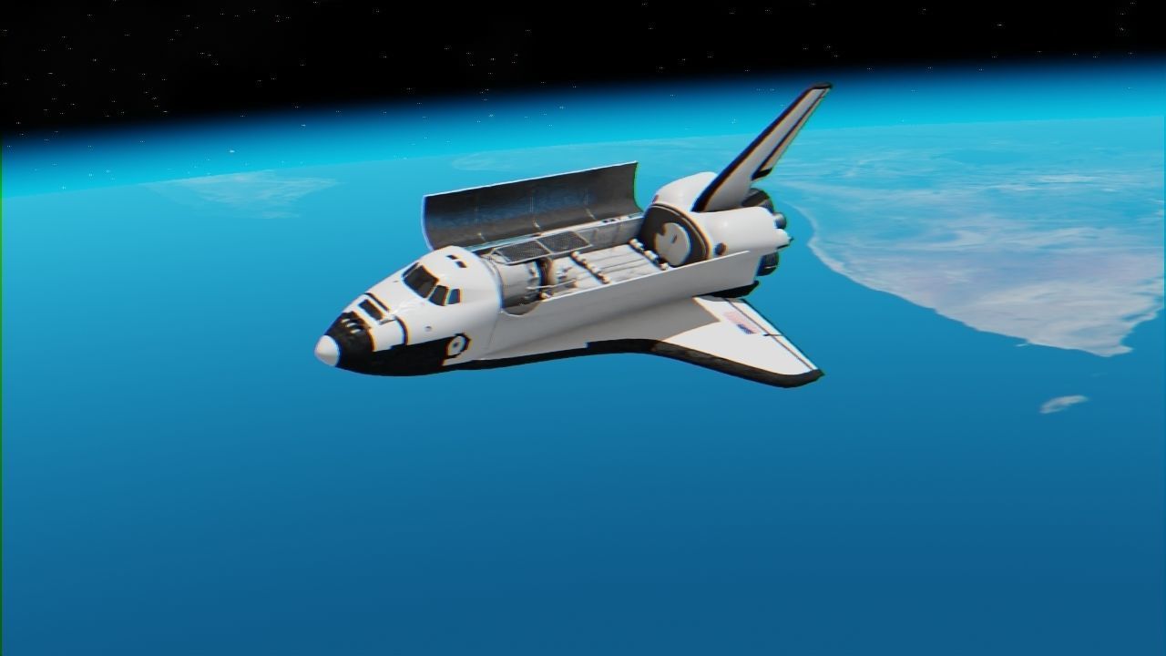 Space mission scene rigged astronaut 3D model_16