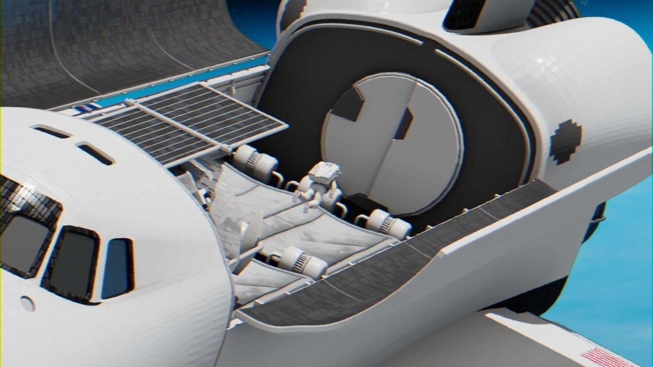 Space mission scene rigged astronaut 3D model_31