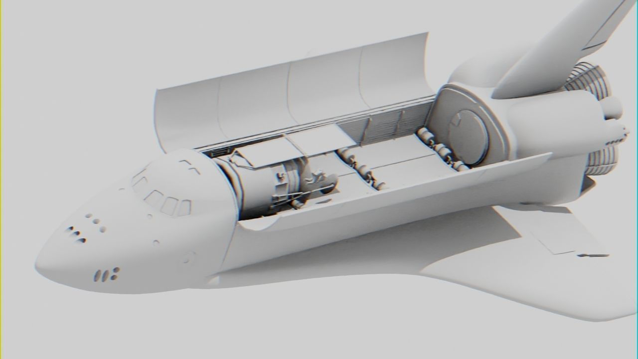 Space mission scene rigged astronaut 3D model_33