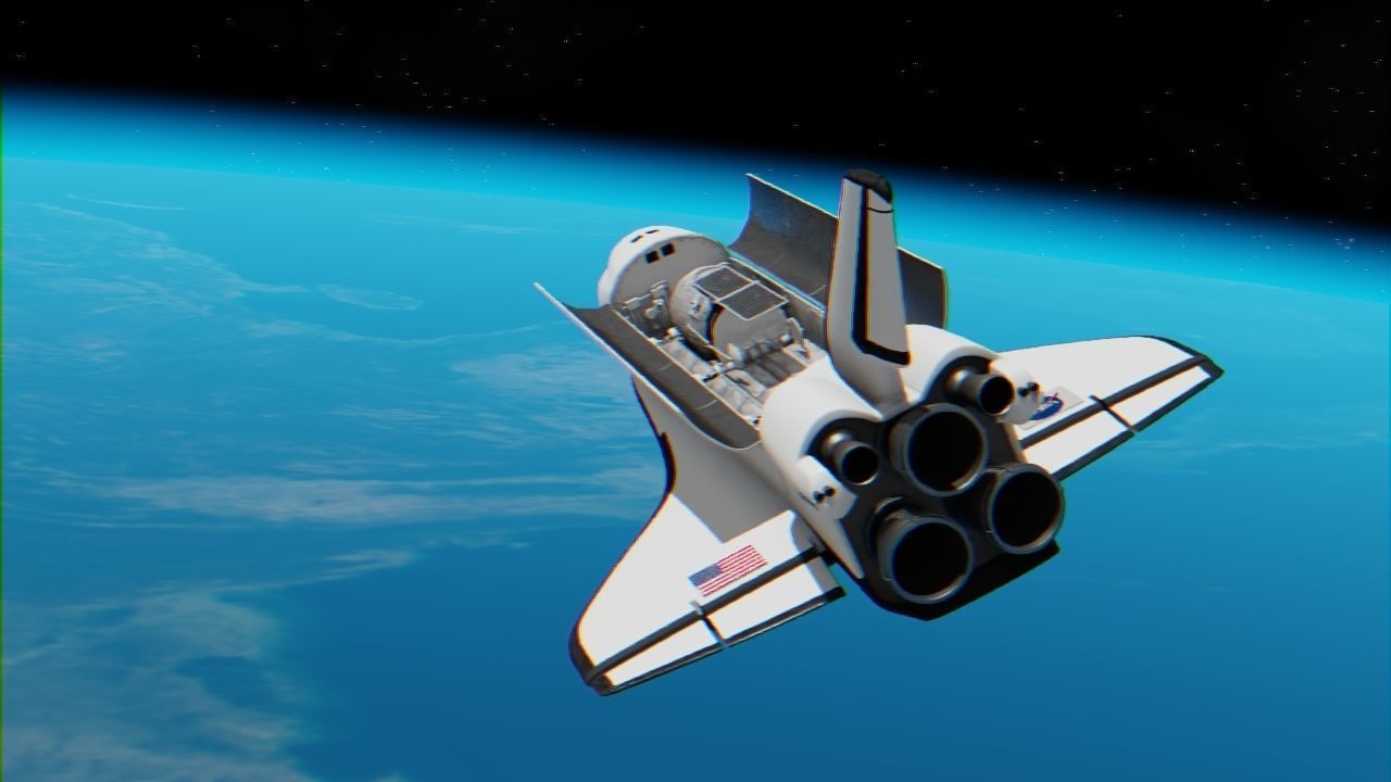Space mission scene rigged astronaut 3D model_14