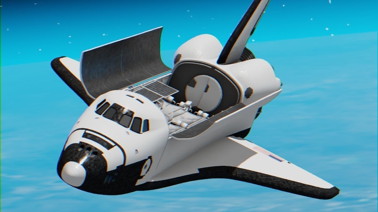 Space mission scene rigged astronaut 3D model_32