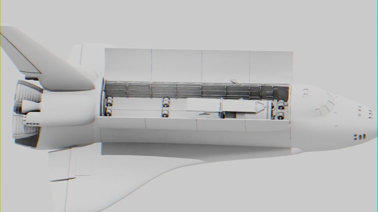 Space mission scene rigged astronaut 3D model_36