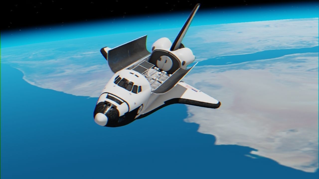 Space mission scene rigged astronaut 3D model_17