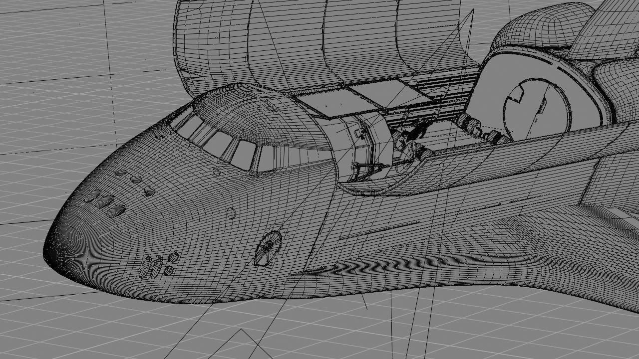 Space mission scene rigged astronaut 3D model_47