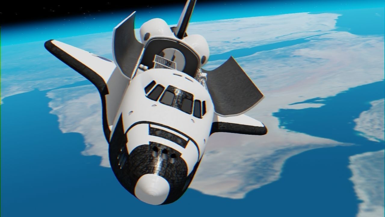 Space mission scene rigged astronaut 3D model_18